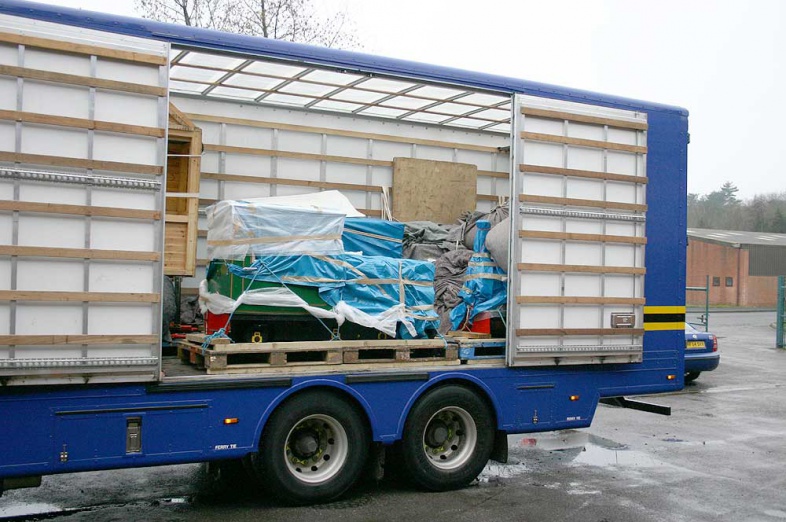 Light Railway arrives in a lorry