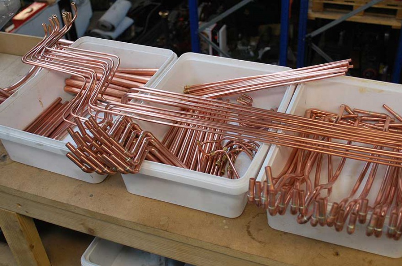 Annealing copper pipework