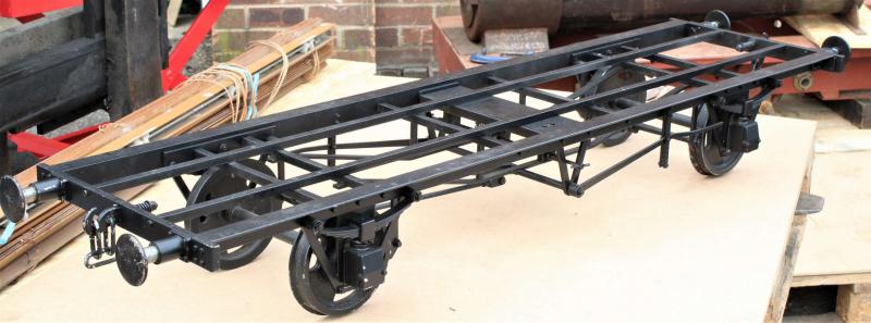 7 1/4 inch gauge braked four wheel wagon chassis