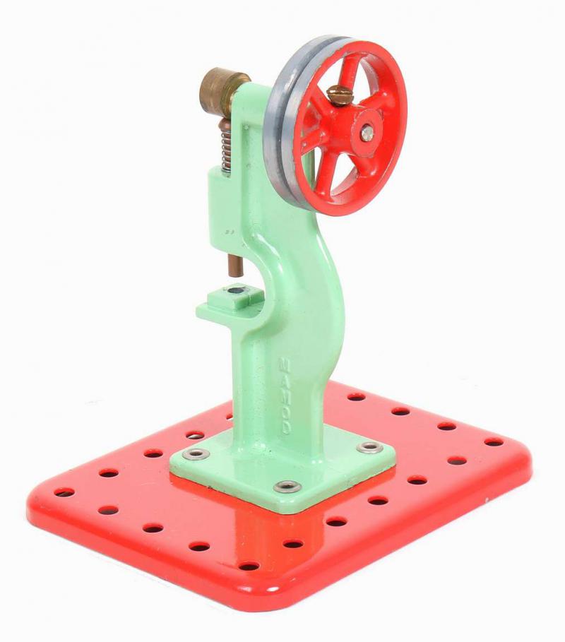 Mamod power press, miniature grinding machine and SEL model fan