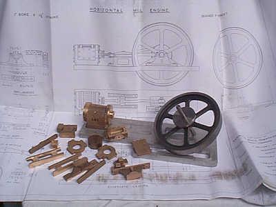Part-built Kennions mill engine