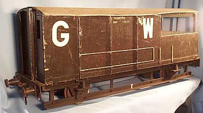 5 inch gauge GWR Toad brake van