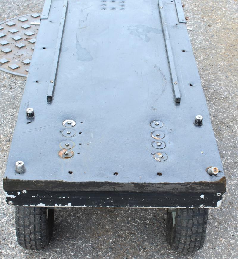 Four wheel trolley with pneumatic tyres