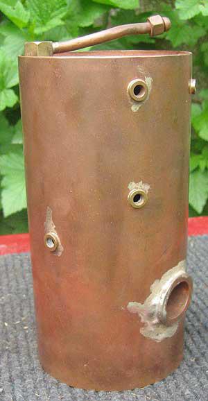 Copper vertical multitube boiler