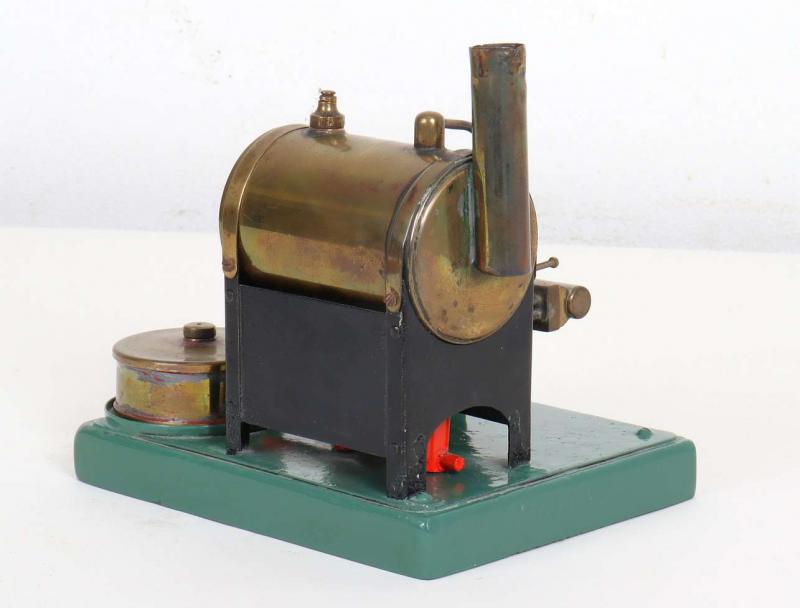Oscillating engine with spirit-fired boiler