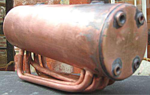 Stuart 504 boiler barrel with tubes