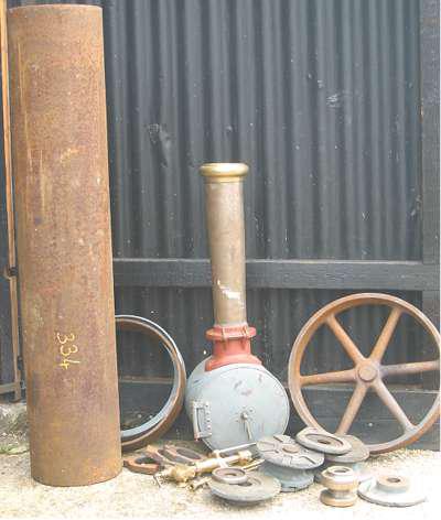 Miscellaneous parts for 4 inch scale traction engine
