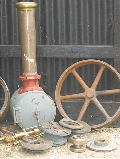Miscellaneous parts for 4 inch scale traction engine