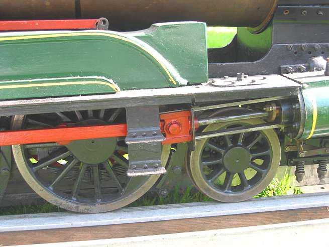 Part-built 5 inch Pacific with bogie tender