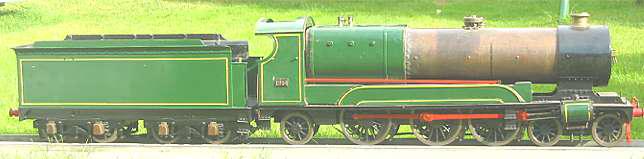 Part-built 5 inch Pacific with bogie tender