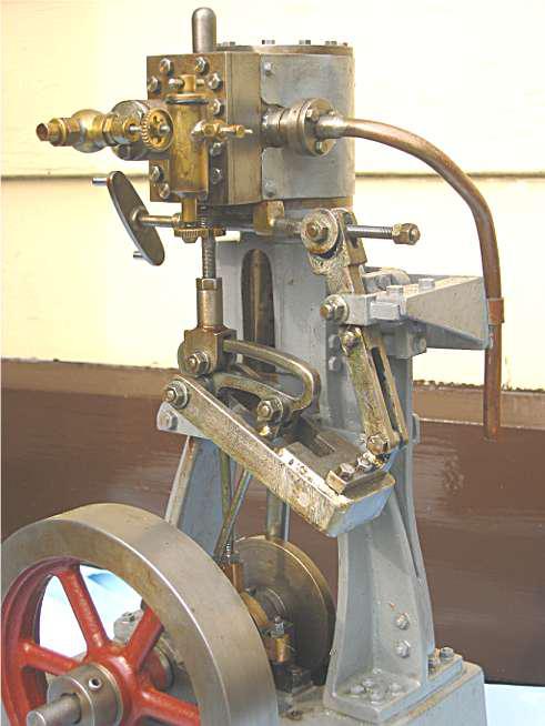 Clarkson vertical engine with reversing gear