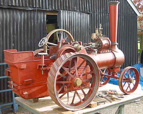 Part-built 4 1/2 inch scale Burrell traction engine