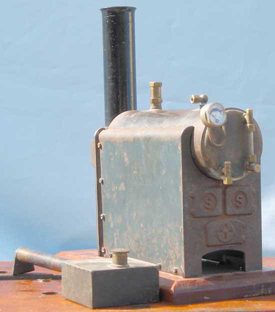 Stuart 501 boiler with spirit burner