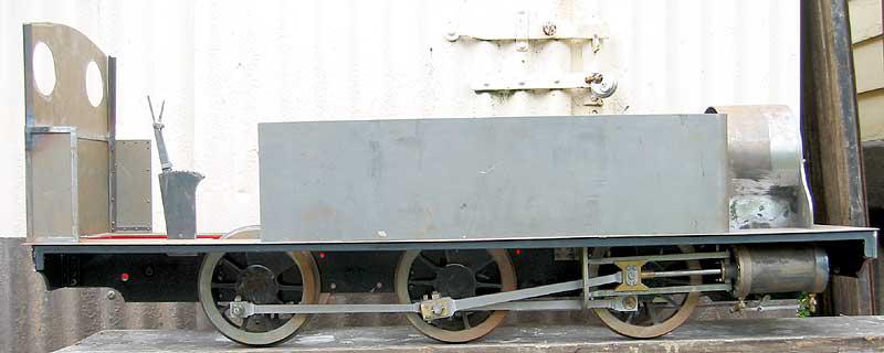 7 1/4 inch gauge part-built tank locomotive
