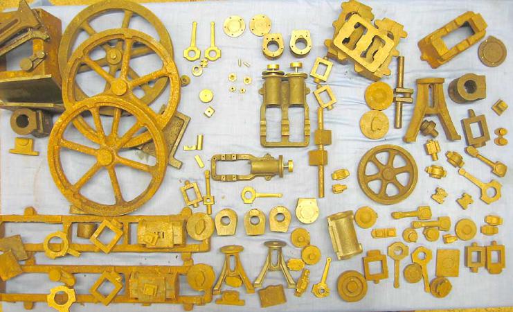 Assorted small Stuart engine castings