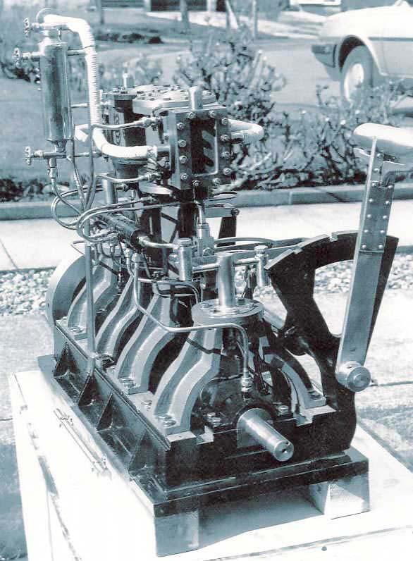 Swan 2 x 2 twin cylinder launch engine