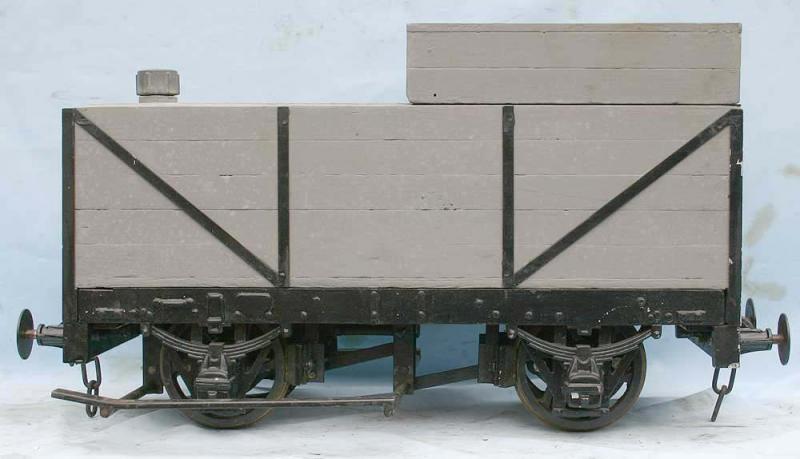 5 inch gauge ground level driving trolley, foot brake