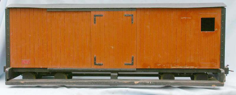 5 inch gauge box van passenger trolley