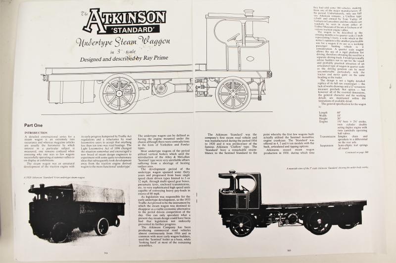 6 inch scale Atkinson steam wagon
