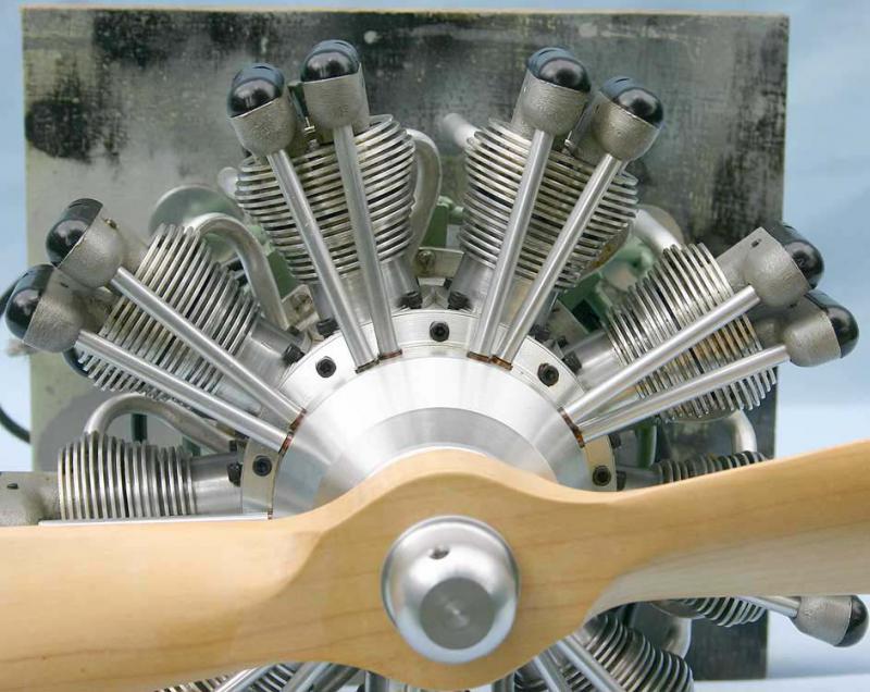 9 cylinder radial aero engine