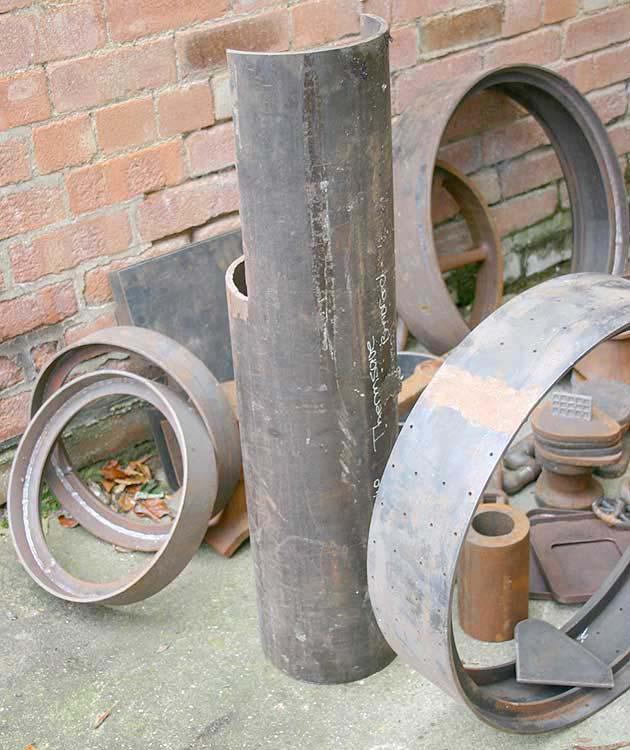 4 inch Burrell part-built boiler and castings