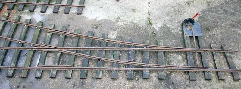 7 1/4 inch gauge track and point