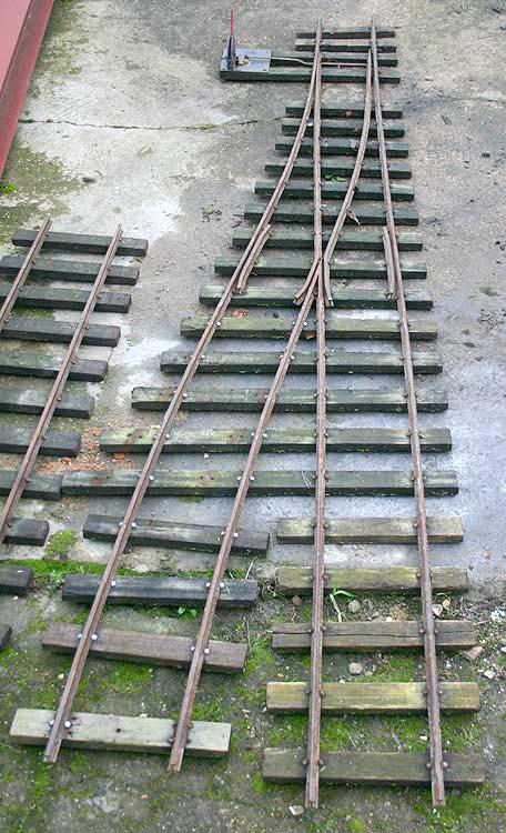 7 1/4 inch gauge track and point