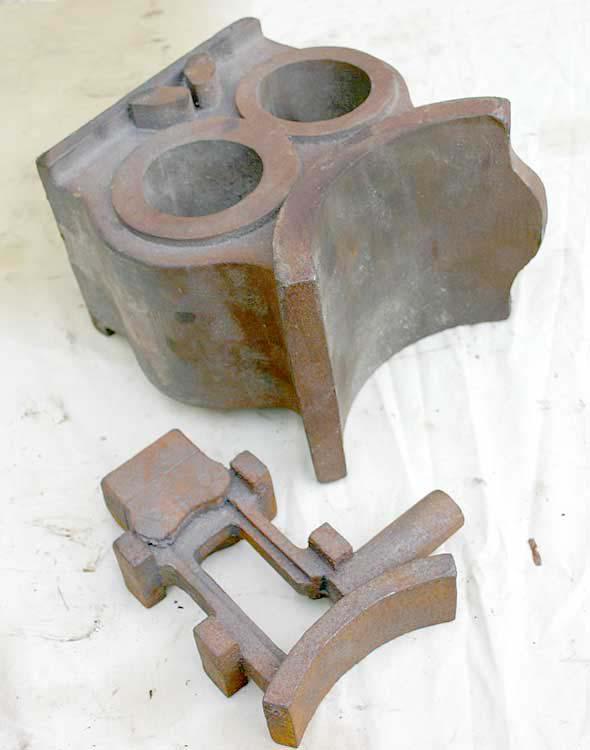 3 inch scale Fowler cylinder block casting