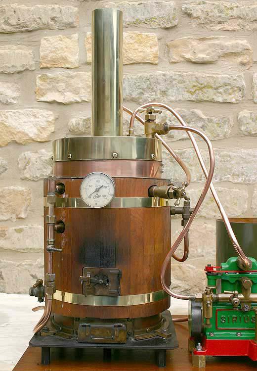 Stuart Sirius with test boiler
