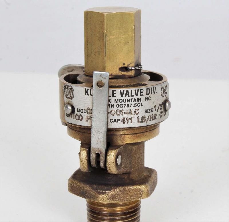 Pair 1/2 inch NPT Kunkle safety valves