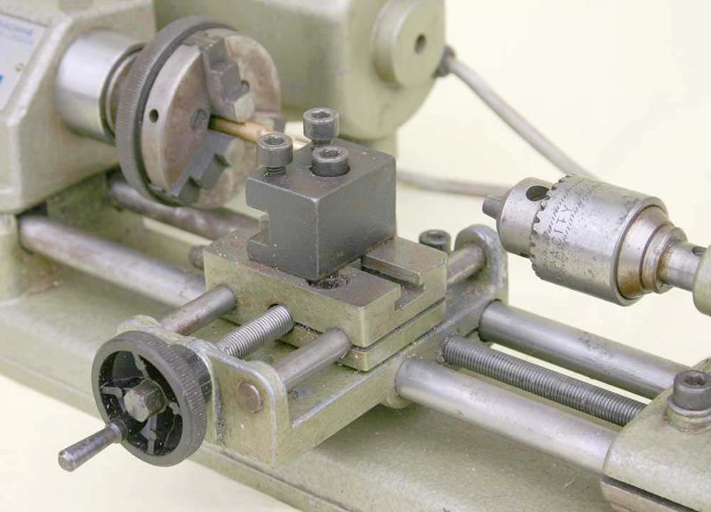 Unimat lathe with milling attachment