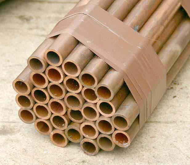 Copper boiler barrel and tubes