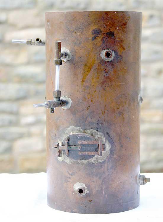Vertical copper boiler