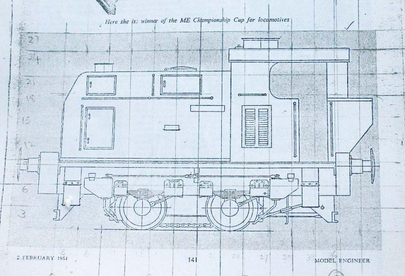 Part-built 5 inch gauge Sentinel locomotive