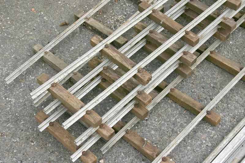 5 inch gauge rail and sleepers