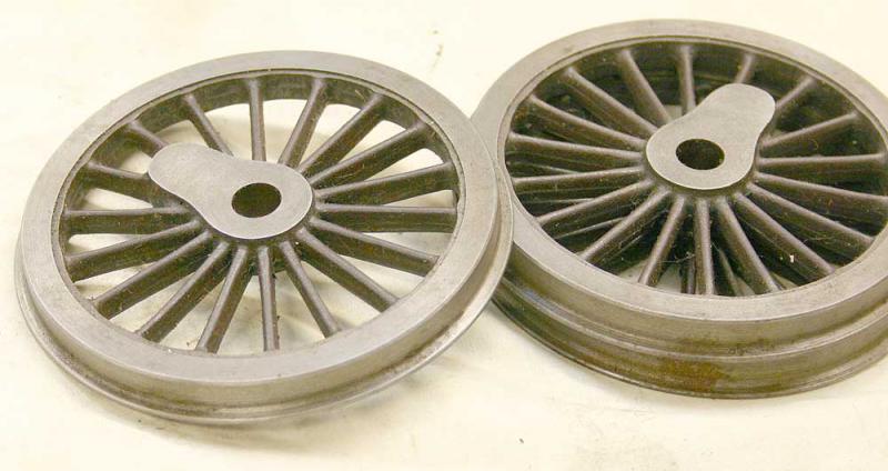 6 machined driving wheels