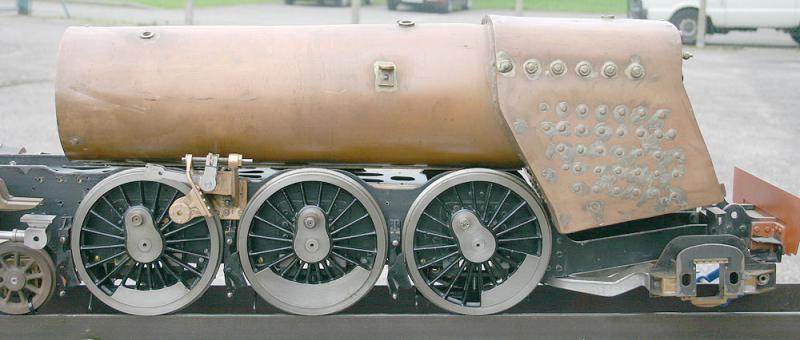 5 inch gauge part-built Britannia with complete tender