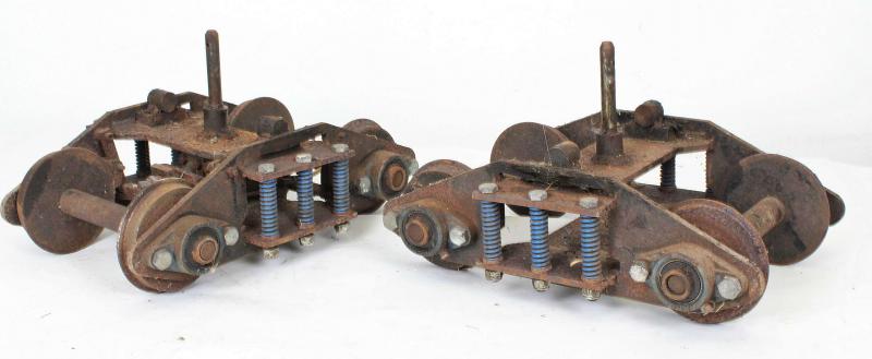 Pair 7 1/4 inch gauge bogies for restoration