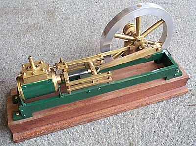 Horizontal scratch-built mill engine