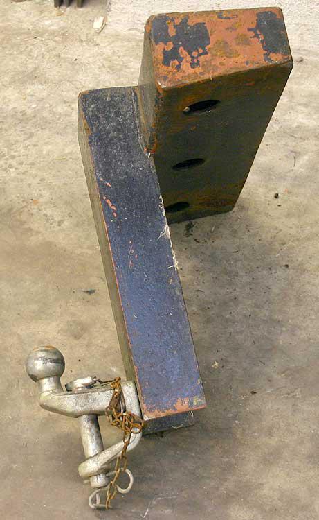 Aveling roller tow-hitch