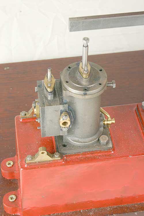 Part-built Stuart beam engine