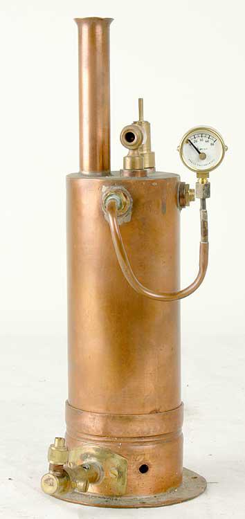 Small vertical boiler