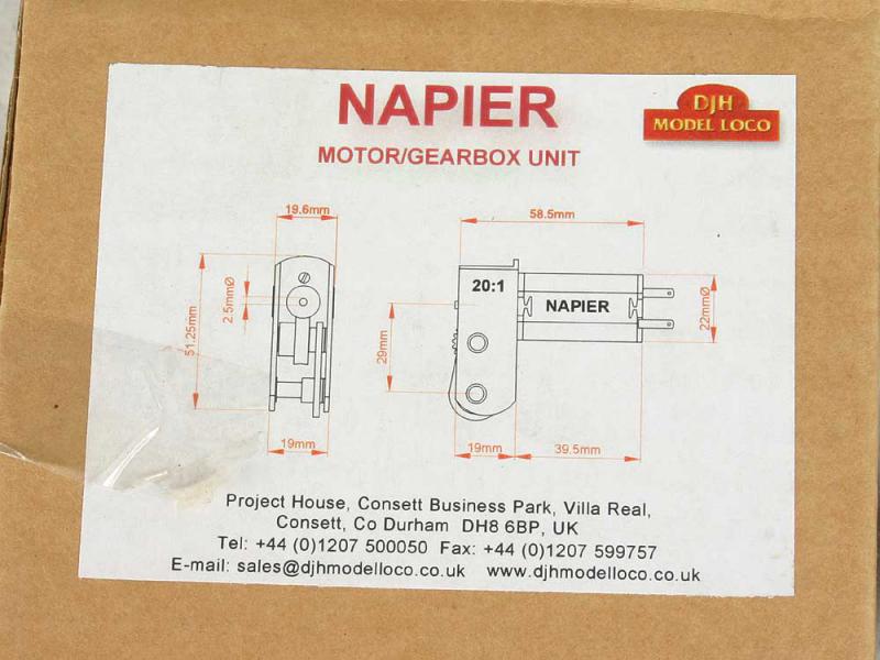 DJH Napier motor-gearbox unit