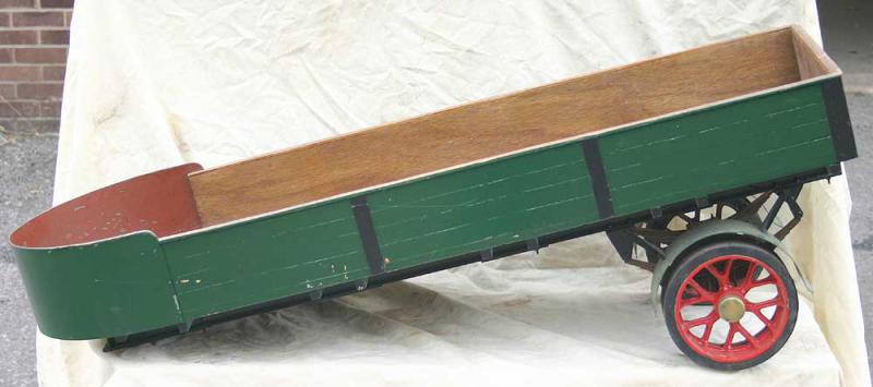 Dismantled 2 inch scale Clayton wagon
