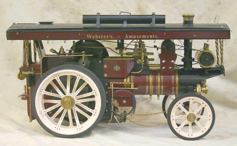 Markie Showmans engine in wooden carrying box