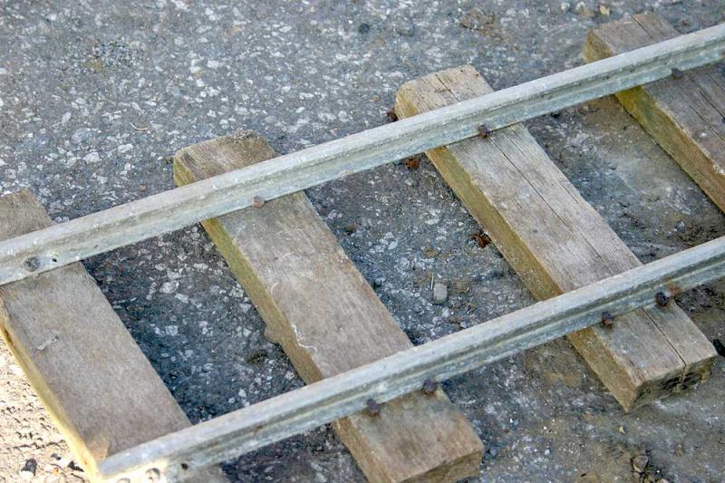 5 inch gauge track with turnout