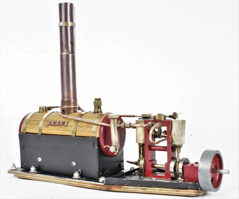 Twin cylinder marine steam plant