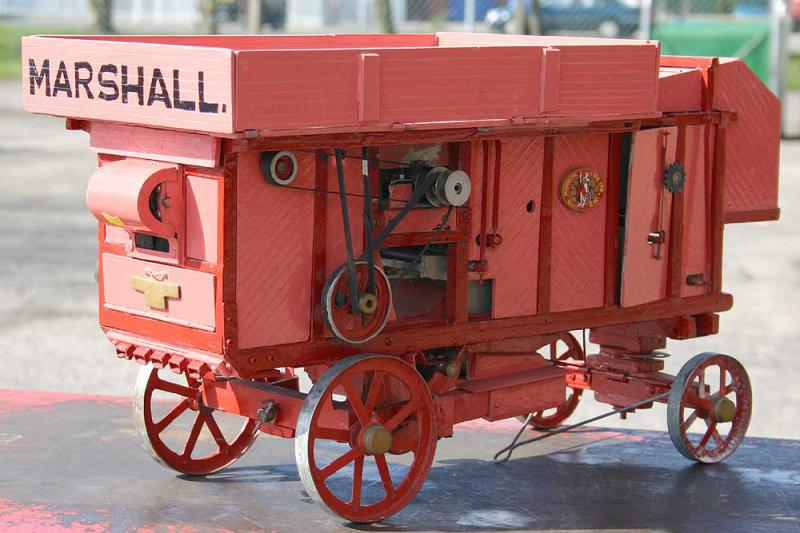 Marshall threshing machine