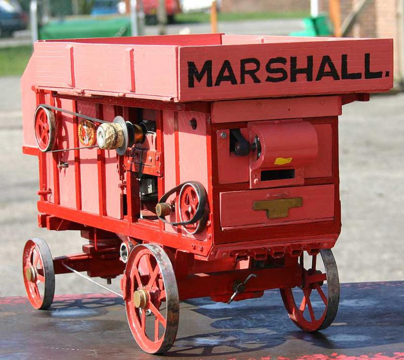 Marshall threshing machine