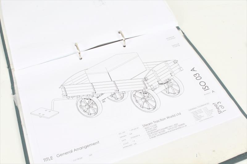2 inch scale Burrell agricultural wagon